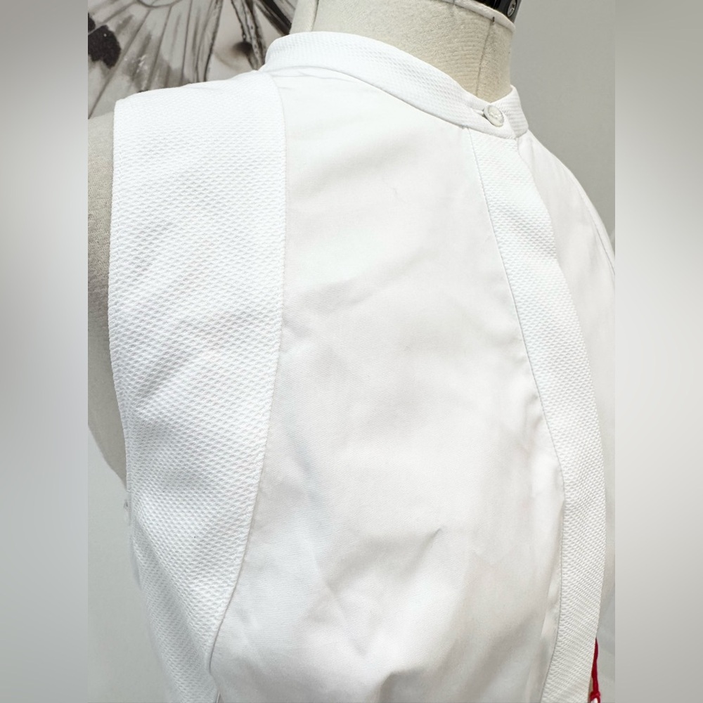 Alexander McQueen Cutout Poplin Midi Dress White XL - Picture 10 of 16